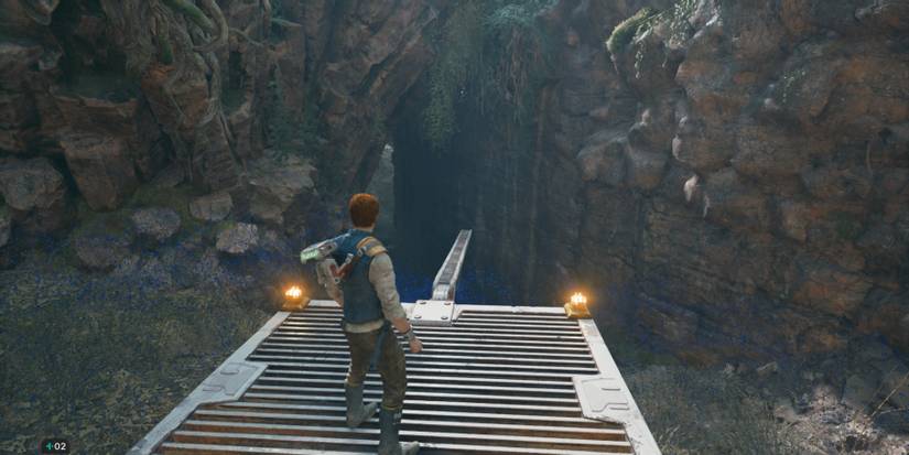 Cal faces a cave in Star Wars Jedi: Survivor