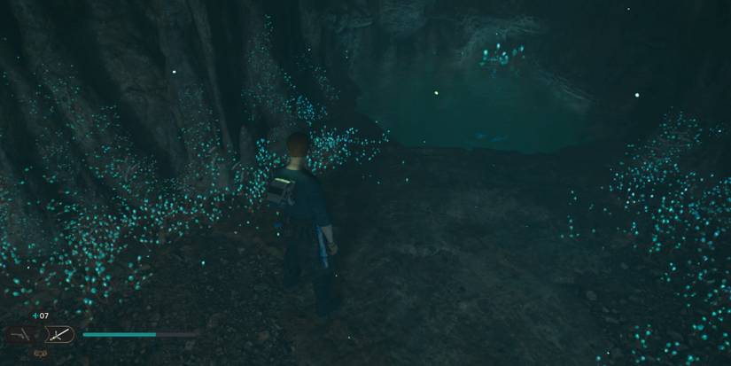 Cal faces a pool of water in Star Wars Jedi: Survivor