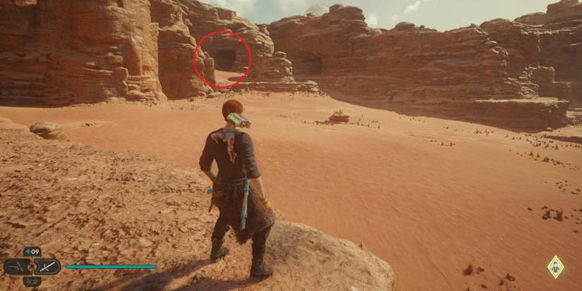 Cal explores Jedha in Star Wars Jedi: Survivor