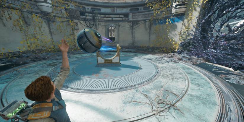 Cal uses the force on an orb in Star Wars Jedi: Survivor