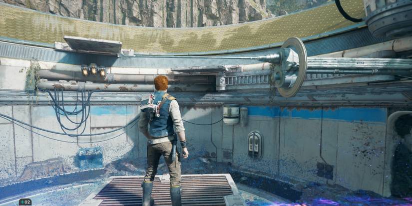 Cal faces a pole in Star Wars Jedi: Survivor