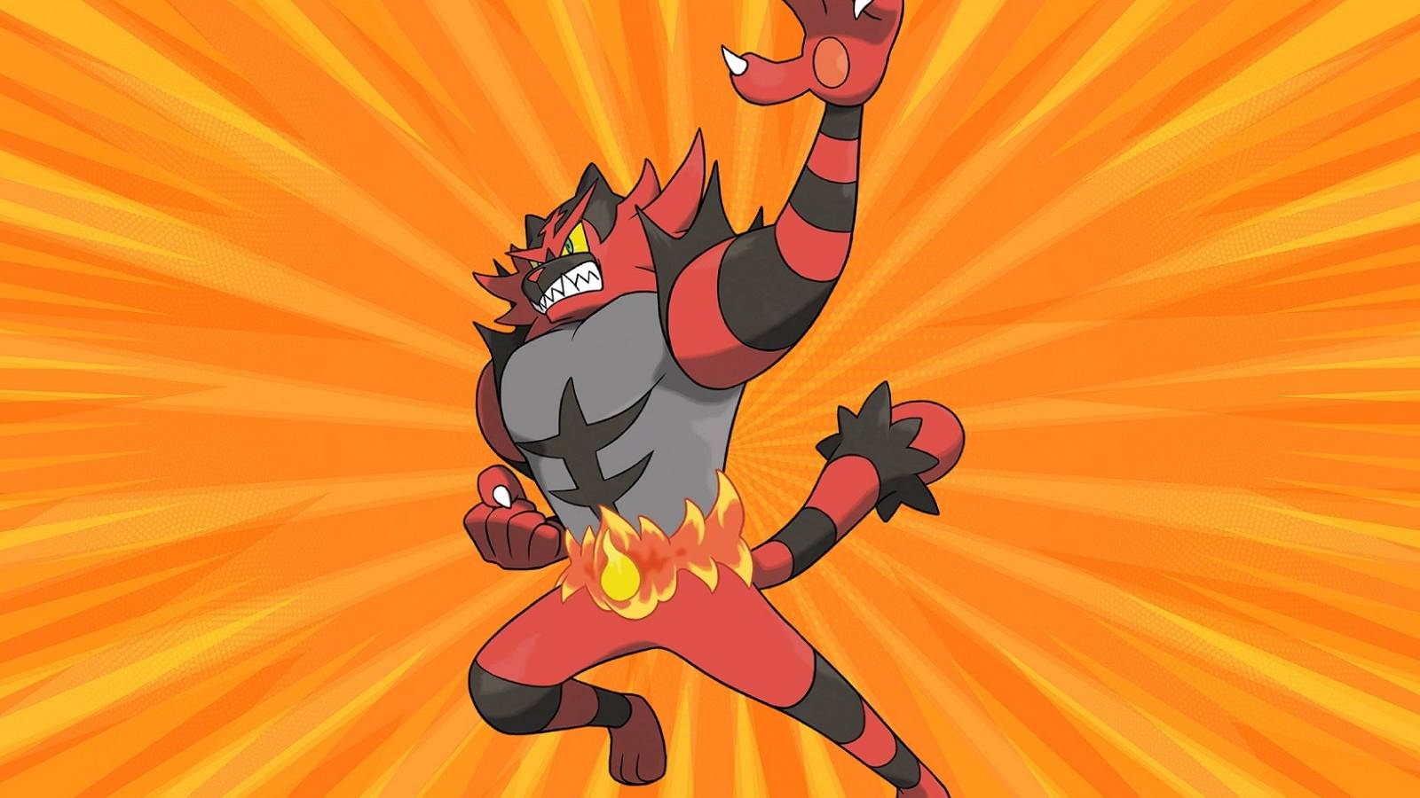 Pink Ink Incineroar Artistic Pokemon Fan Creates Regional Variant for Incineroar