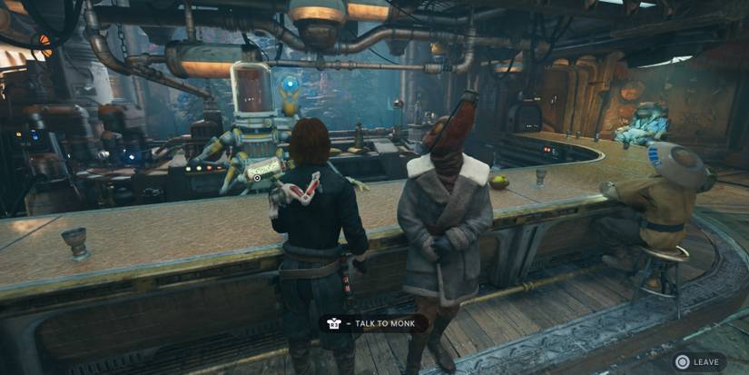 Cal speaks to Monk in Star Wars Jedi: Survivor