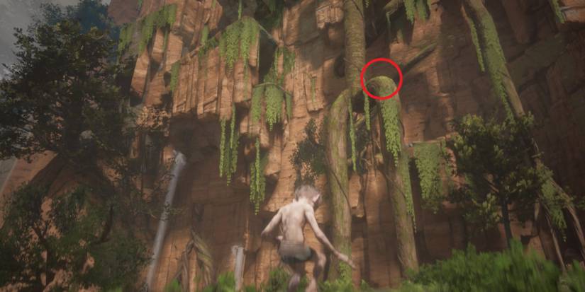 Gollum explores the River Path in The Lord of the Rings: Gollum