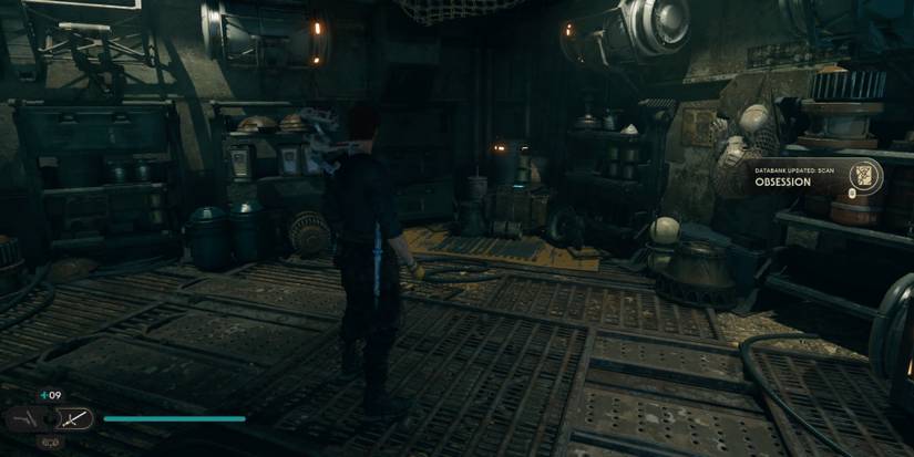 Cal scans the Obsession Data Entry in Star Wars Jedi: Survivor