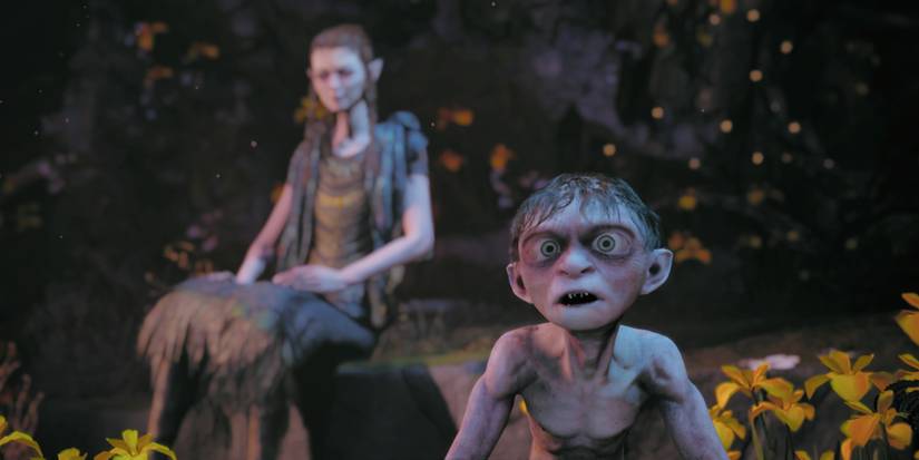 Gollum and Mell in The Lord of the Rings: Gollum
