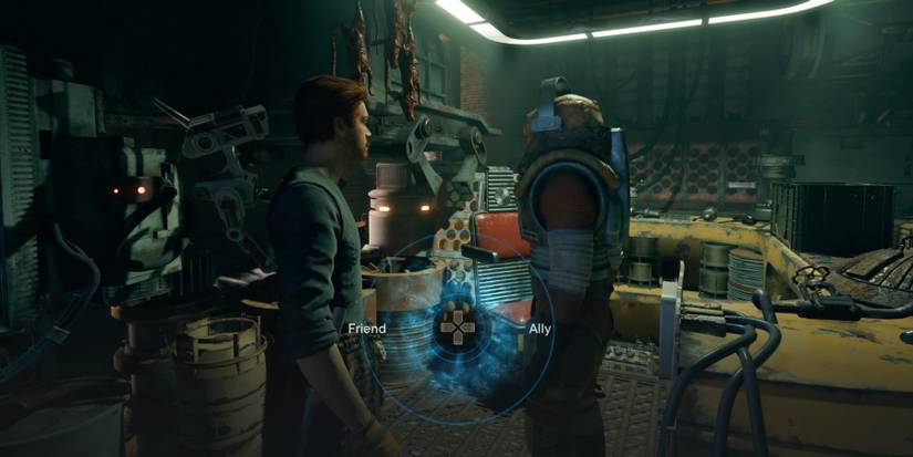 Cal uses a Mind Trick on Soont Madas in Star Wars Jedi: Survivor