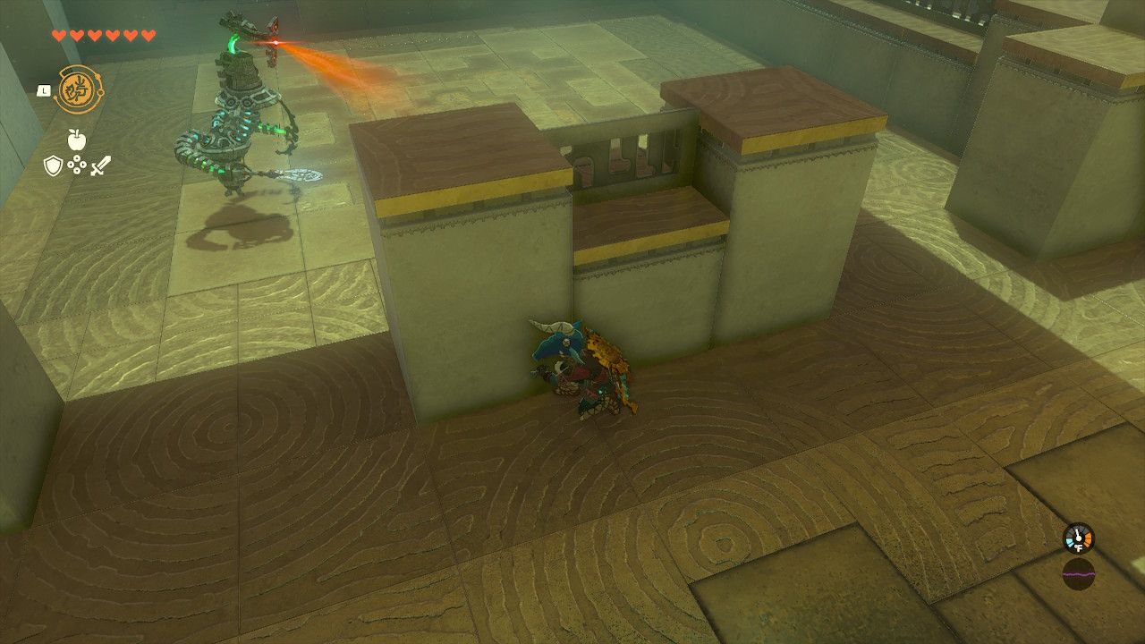 Zelda Tears of the Kingdom Sinatanika Shrine Walkthrough Patrolling Construct