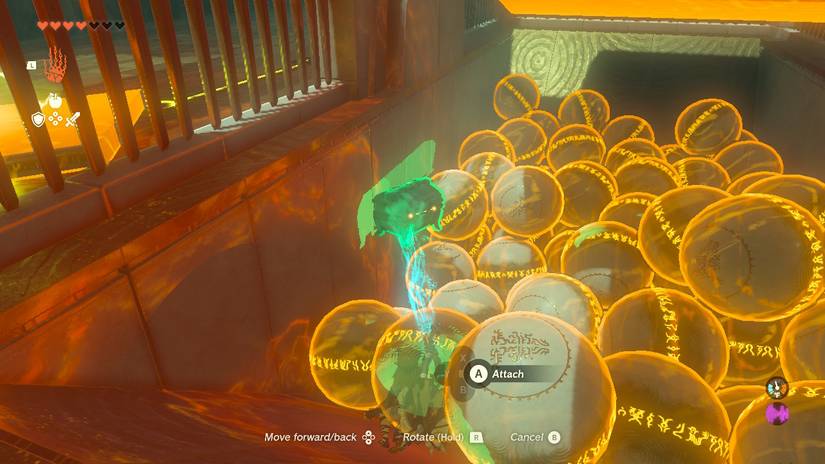 A hidden chest in Zanmik Shrine in Tears of the Kingdom