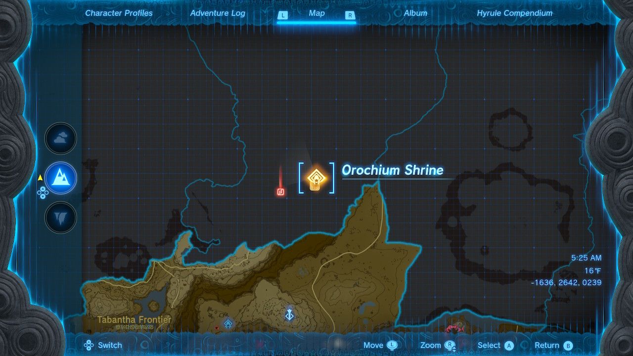 Orochium Shrine location zelda totk