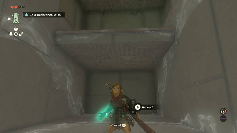 using ascend link zelda totk