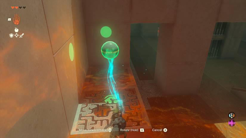 using ultrahand on ball shrine zelda totk