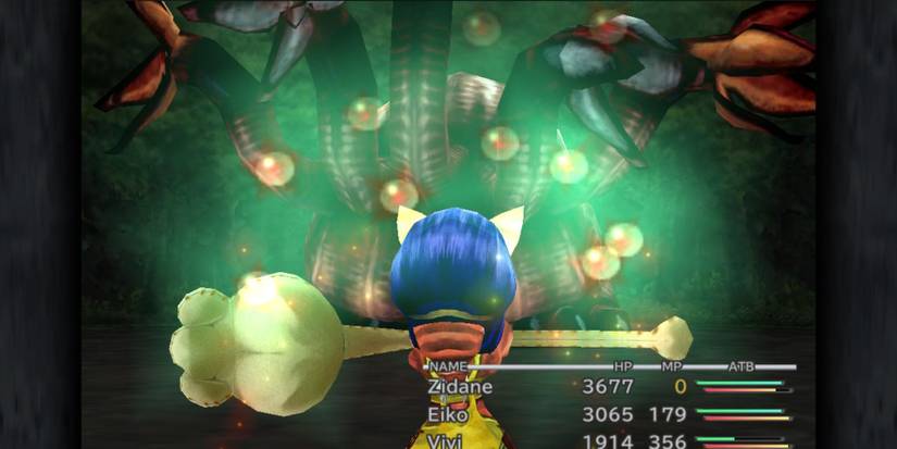 Eiko summoning her Eidolon, Fenrir, FF9