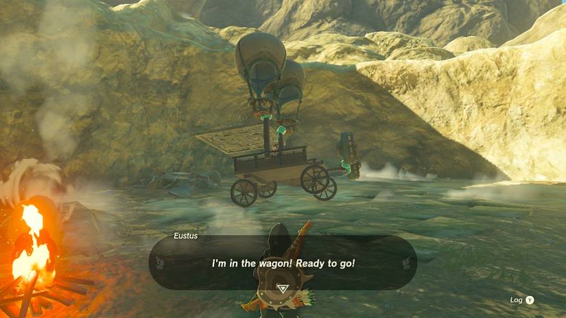 Zelda Tears of the Kingdom Hornists Dramatic Escape Quest Walkthrough Zonai Device Wagon Eustus