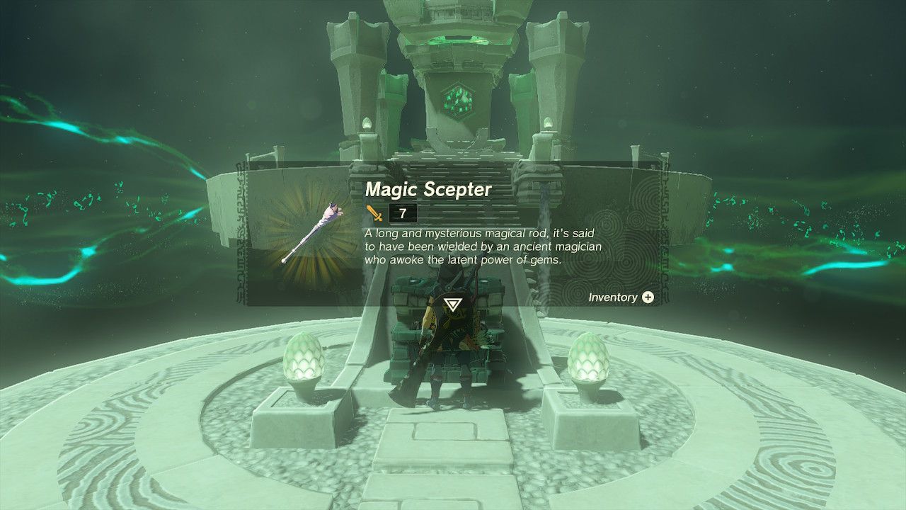 Zelda Tears of the Kingdom Mayahisik Shrine Location Treasure Chest Reward Magic Scepter