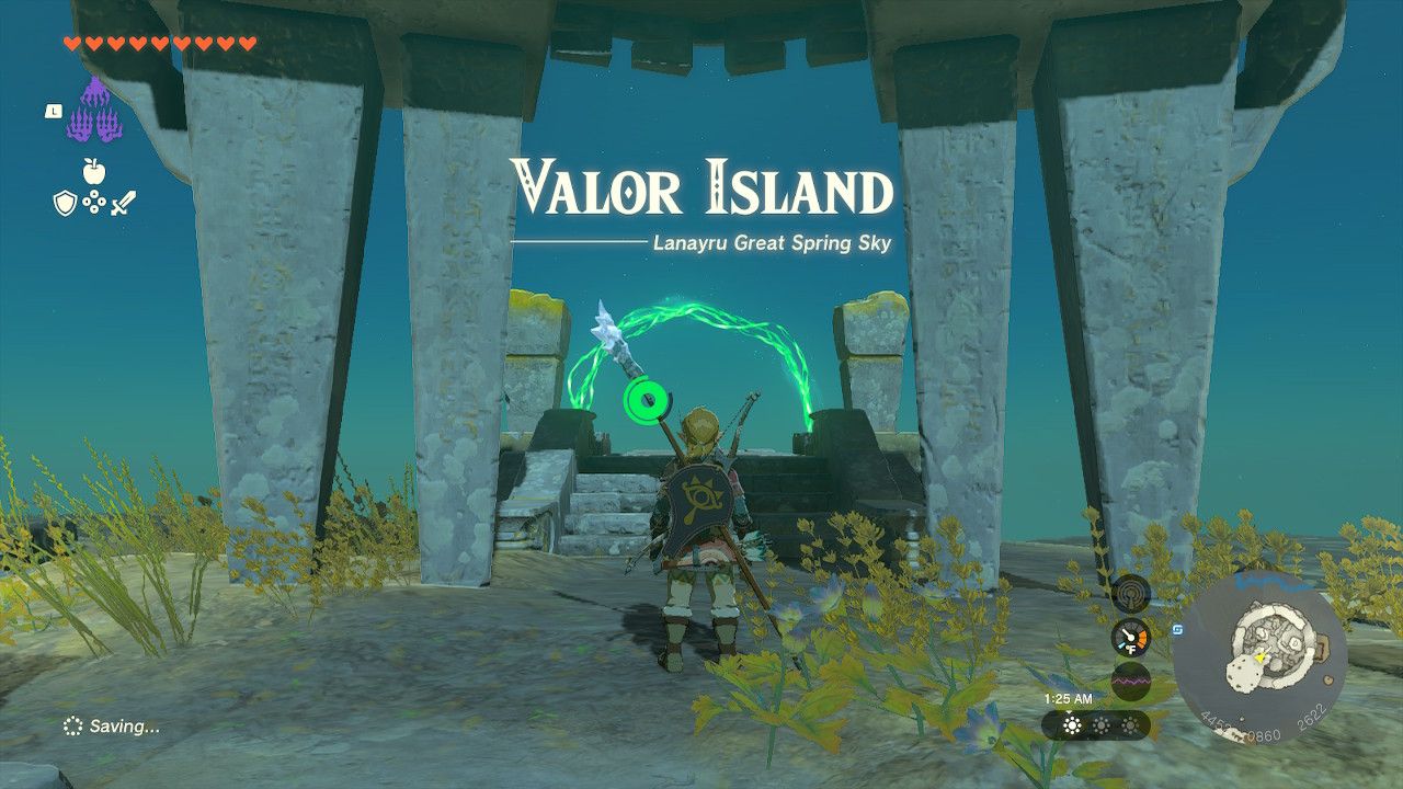 Zelda Tears of the Kingdom Sihajog Shrine Valor Island Lanayru Great Sprint Sky