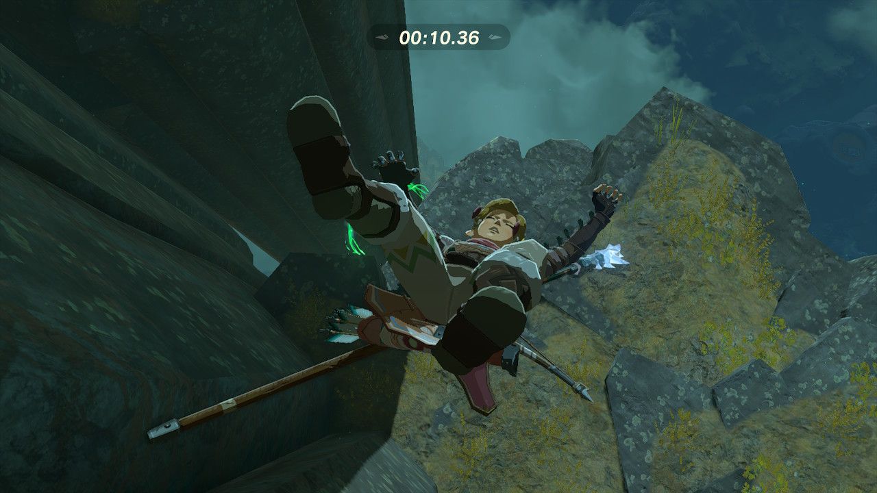 Zelda Tears of the Kingdom Sihajog Shrine Skydiving Time Trial Wing Suit Fallen