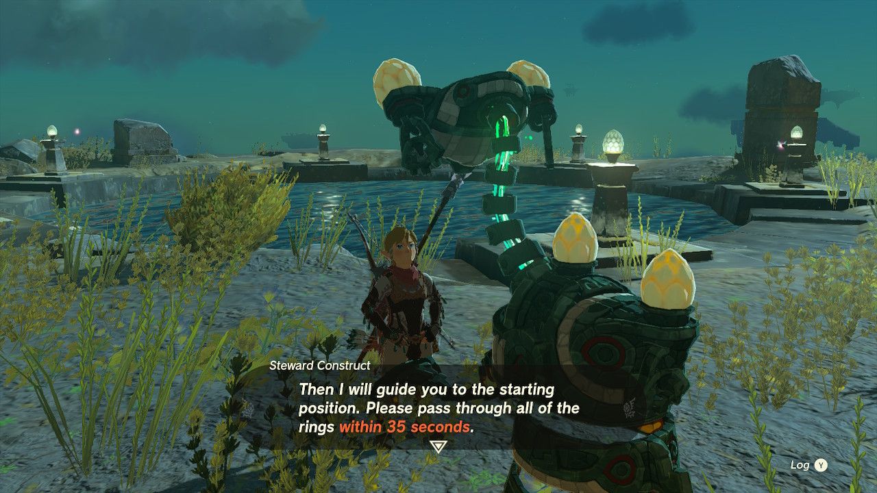 Zelda Tears of the Kingdom Sihajog Shrine Walkthrough Parachuting Time Trial on Valor Island