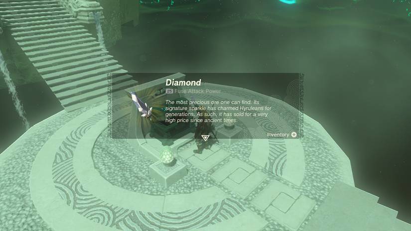 Zelda Tears of the Kingdom Sihajog Shrine Chest Raurus Blessing Diamond