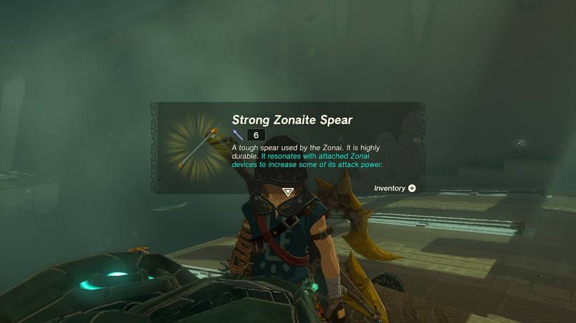 Zelda Tears of the Kingdom Apogek Shrine Walkthrough Wings on the Wind Strong Zonaite Spear Treasure Chest Reward