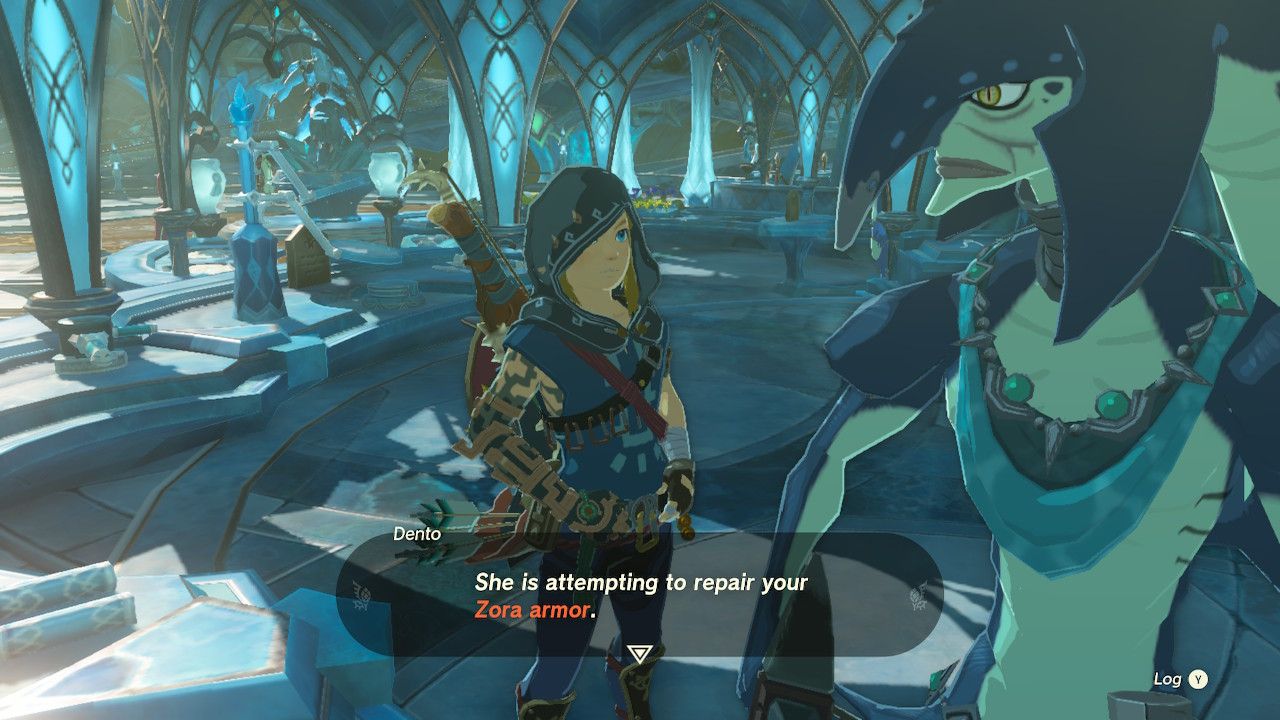 Zelda Tears of the Kingdom Mud-Covered Statue Quest Walkthrough Yona Zora Armor Reward