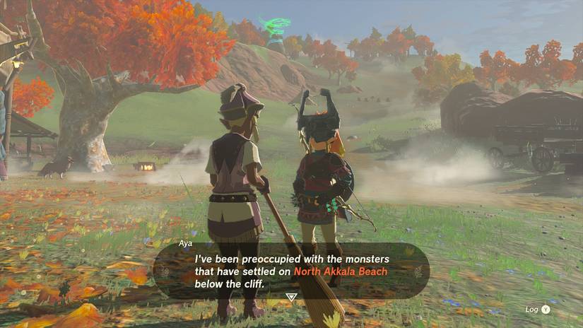 Zelda Tears of the Kingdom Gathering Pirates Quest Start Aya Location East Akkala Stable