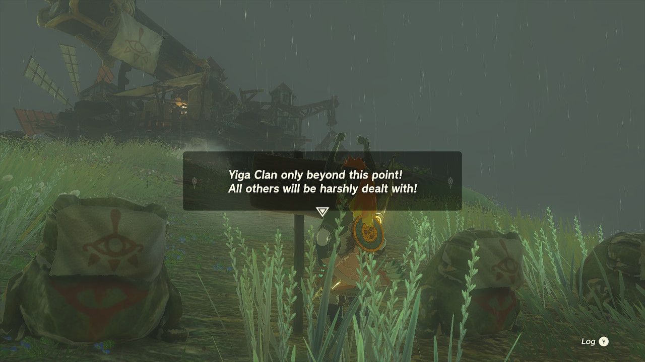 Zelda Tears of the Kingdom Akkala Ancient Tech Lab Yiga Clan Sign