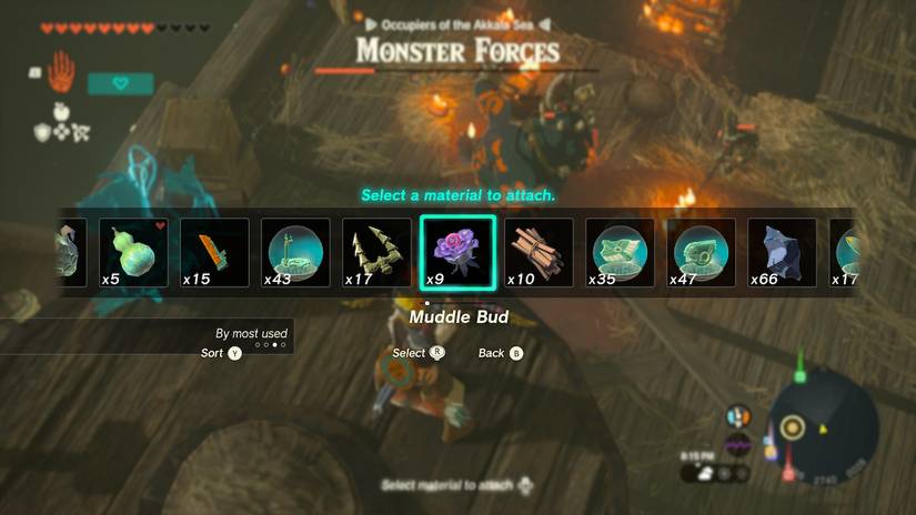 Zelda Tears of the Kingdom Gathering Pirates Quest Strategy Boss Bokoblin Muddle Bud