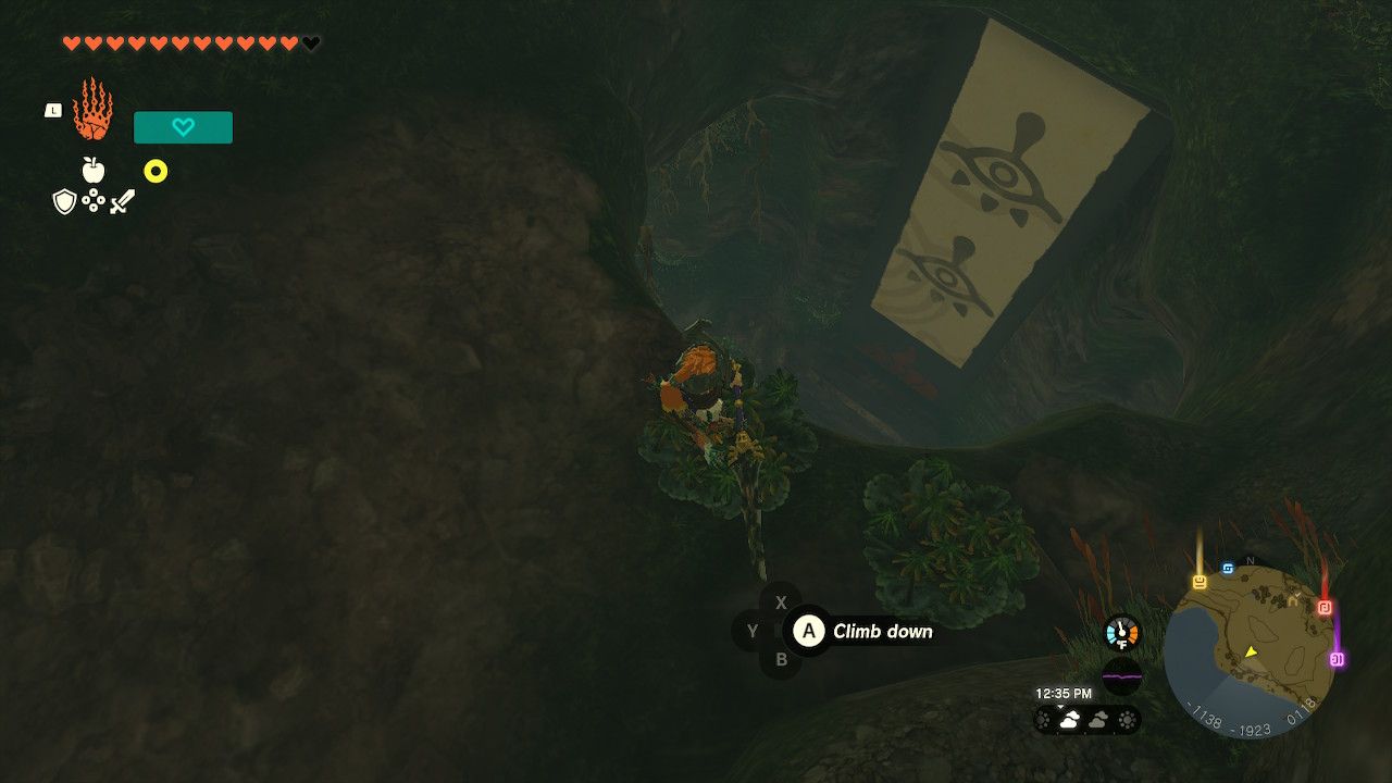 Zelda Tears of the Kingdom Great Plateau Location Yiga Clan Shrine of Resurrection Schema Stone