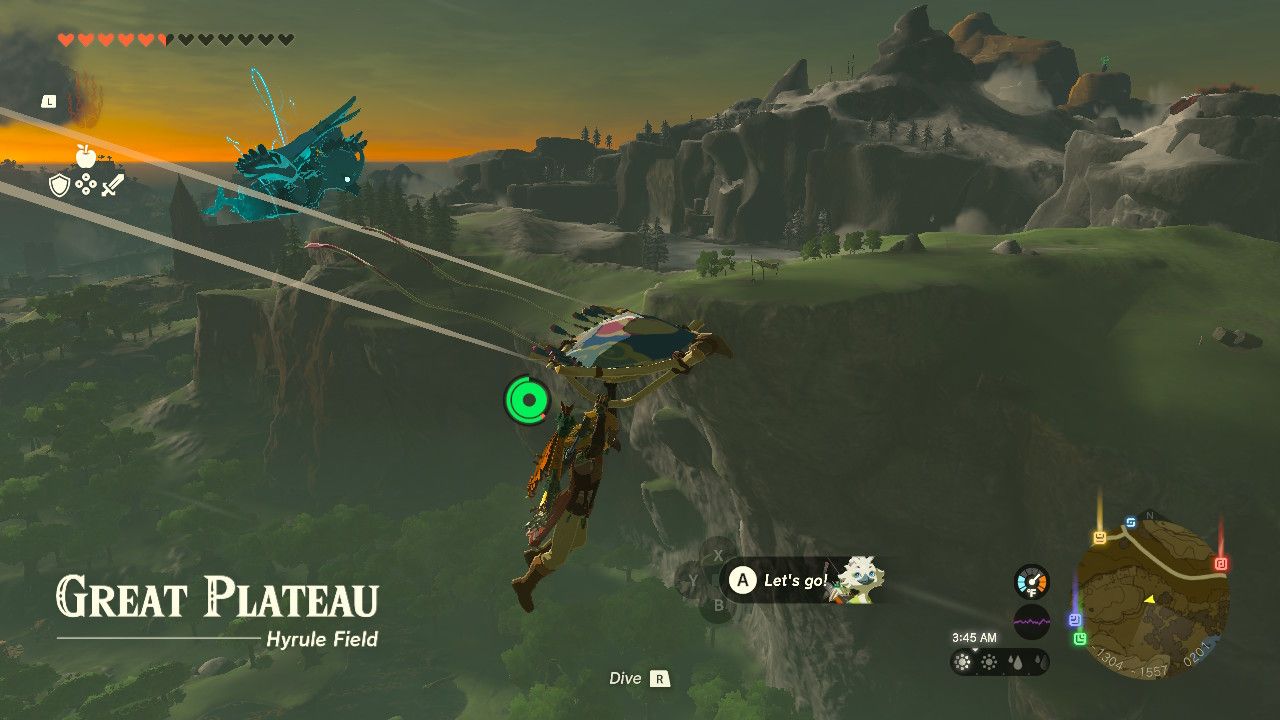 Zelda Tears of the Kingdom Great Plateau Location Breath of the Wild Differences