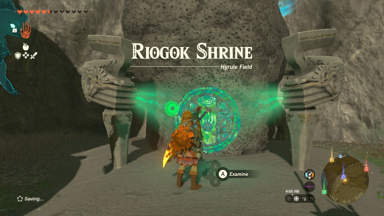 Zelda Tears of the Kingdom Great Plateau Location Riogok Shrine Entrance