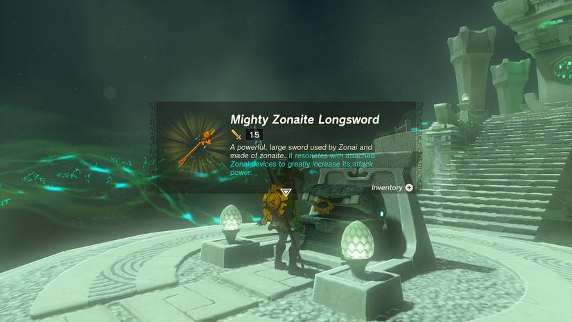 Zelda Tears of the Kingdom Rakakudaj Shrine Gerudo Canyon Green Crystal Quest Walkthrough Chest Reward Mighty Zonaite Longsword