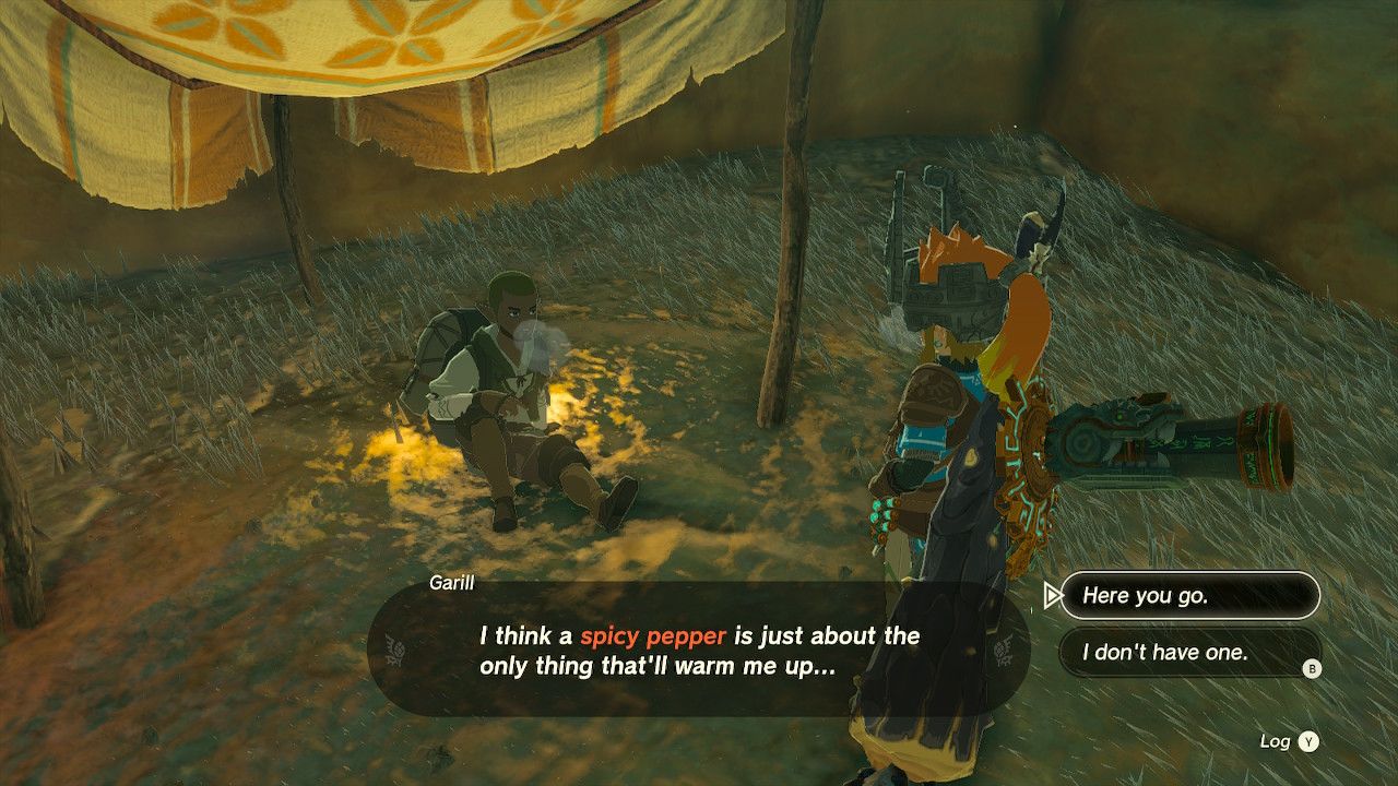 Zelda Tears of the Kingdom Disaster in Gerudo Canyon Quest Guide Locations Garill