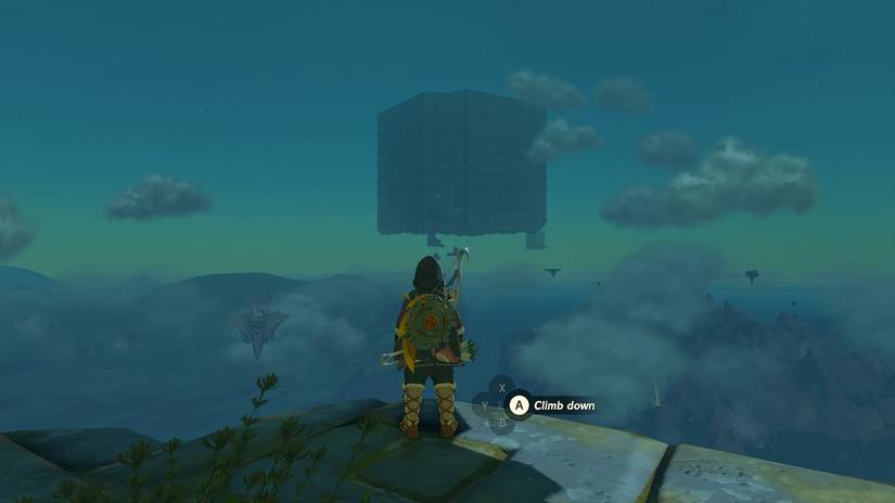 View of one of the Lomei Labyrinths in Tears of the Kingdom