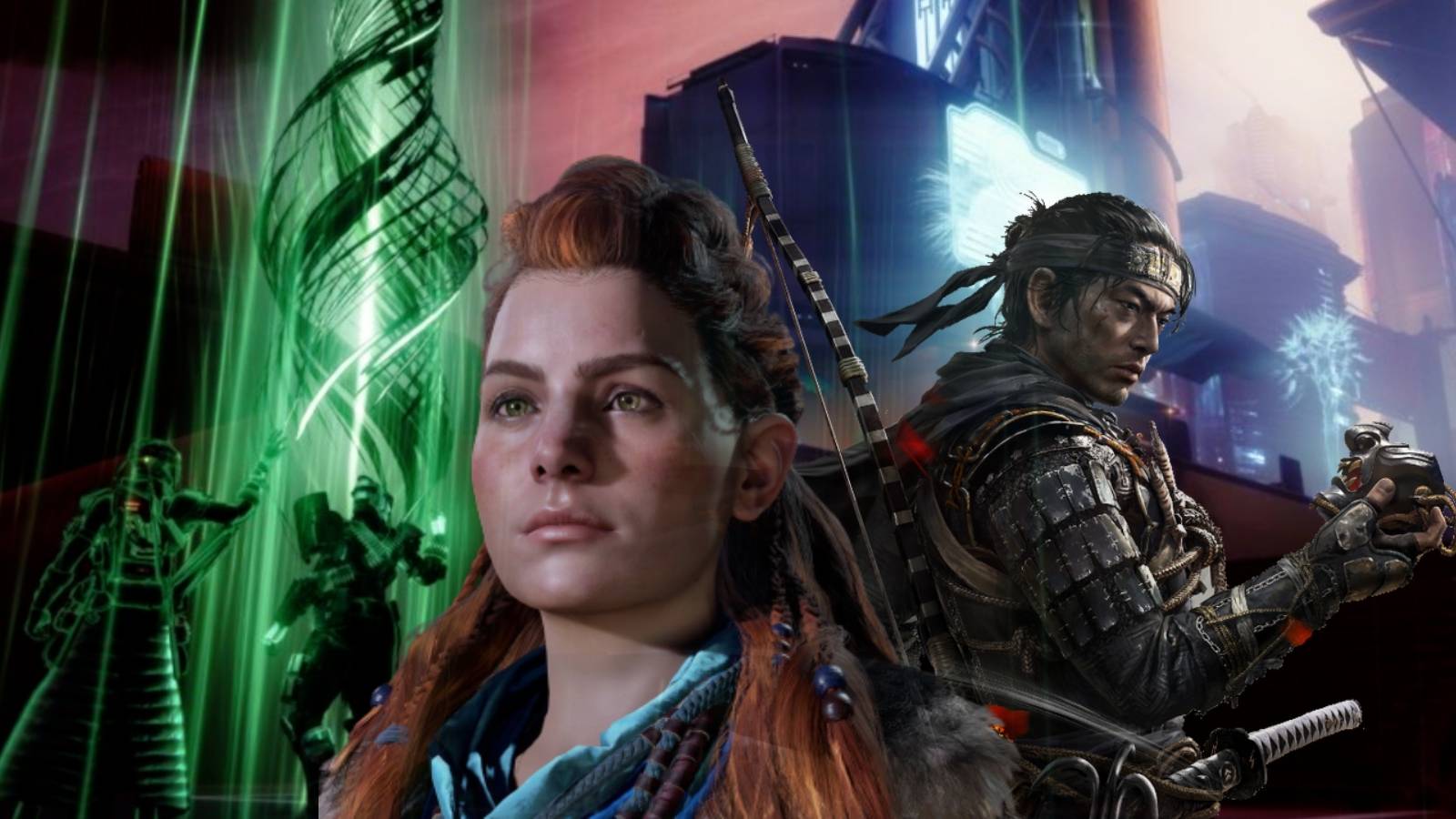 destiny 2 season of the deep 21 playstation sony bungie crossover ghost of tsushima jin horizon forbidden west aloy kratos god of war