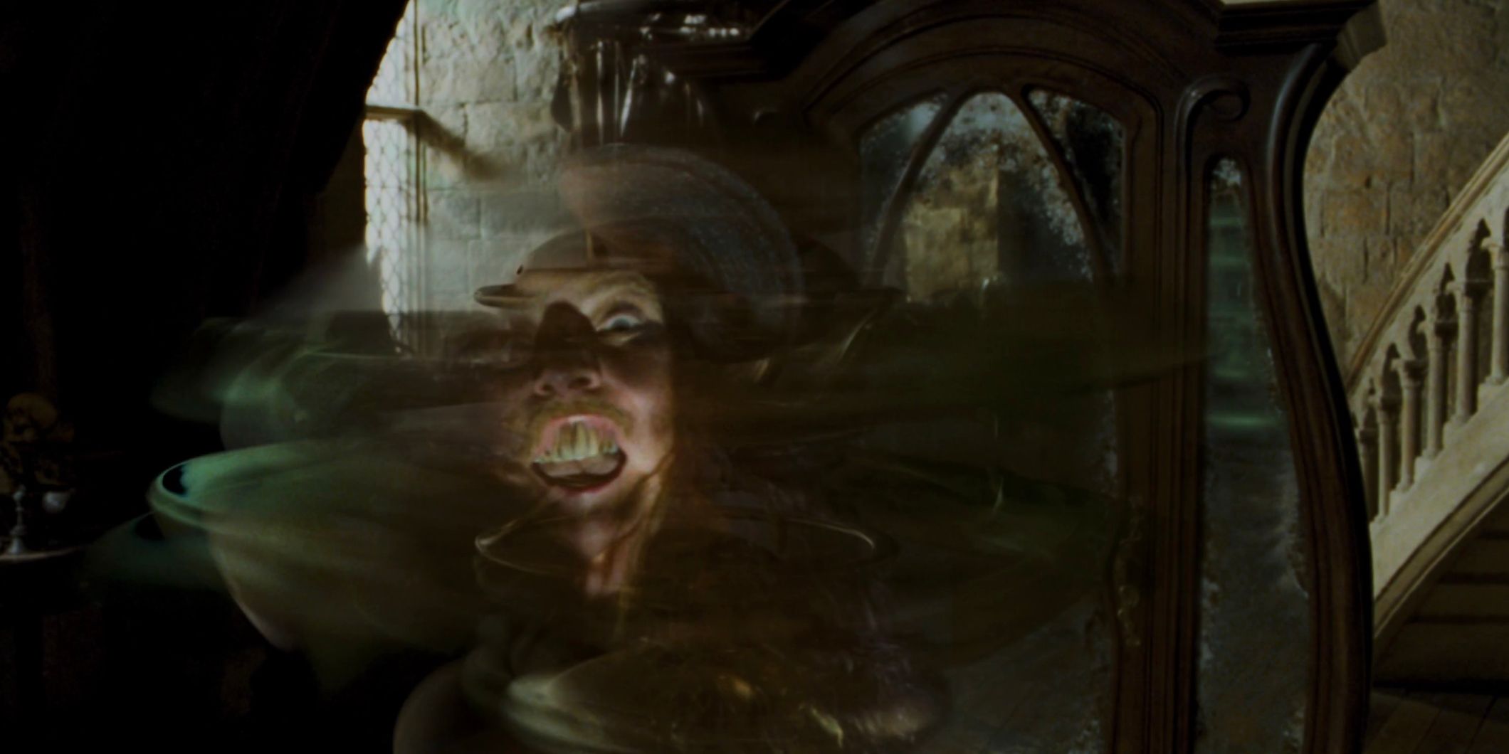 A boggart in the middle of changing shape in Harry Potter and the Prisoner of Azkaban