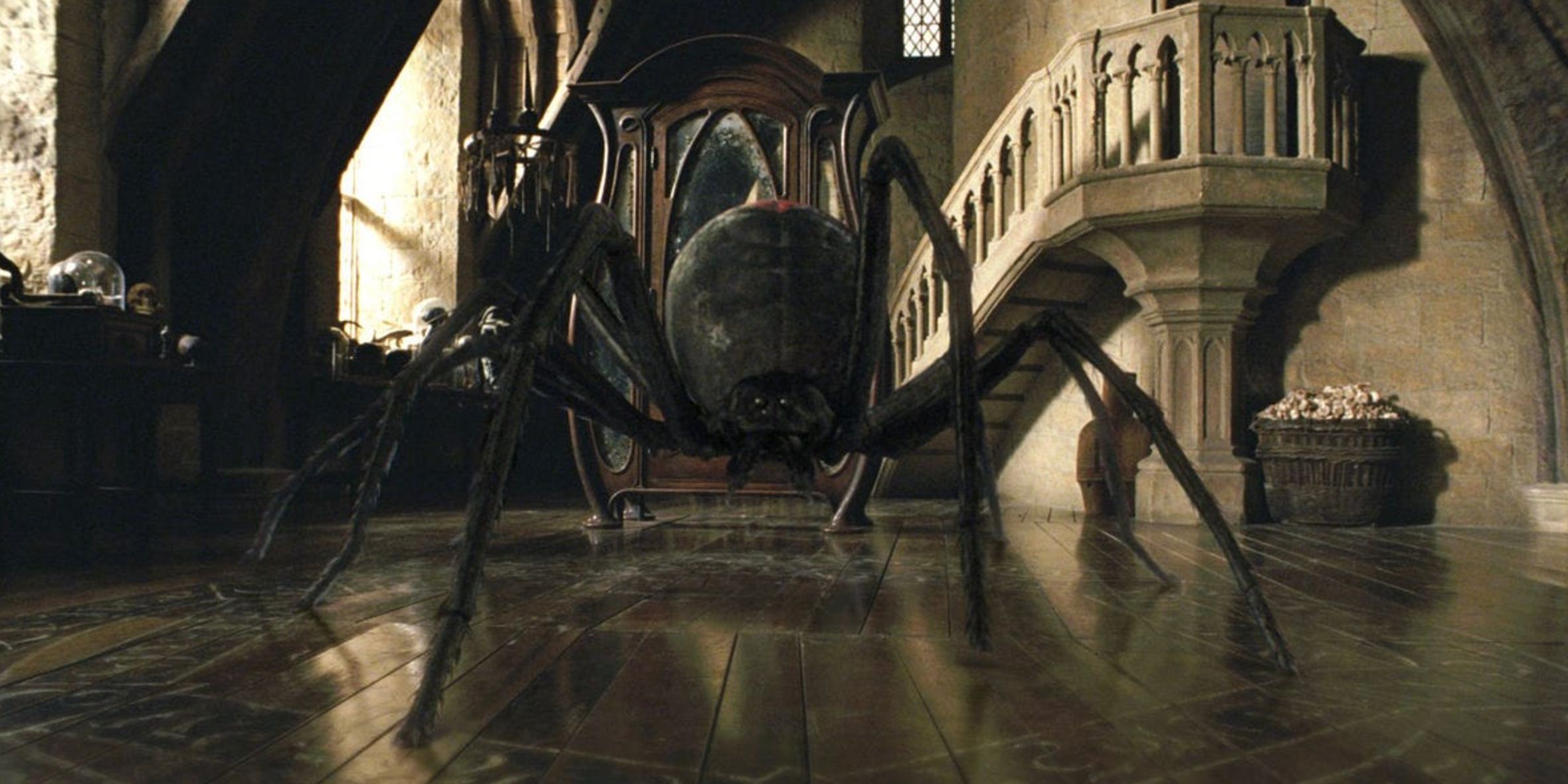 A boggart in the shape of a giant spider in Harry Potter and the Prisoner of Azkaban