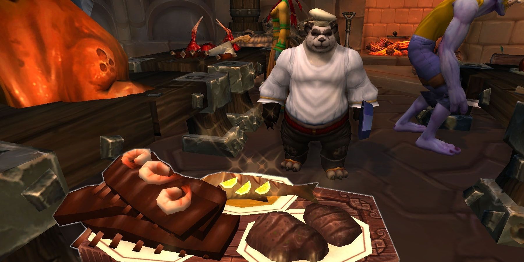 A Chef and their dishes in World of Warcraft