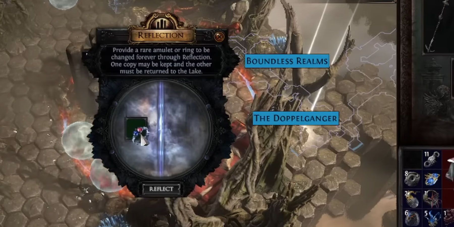 Path Of Exile Lake Of Kalandra How To Use The Mirrored Tablet