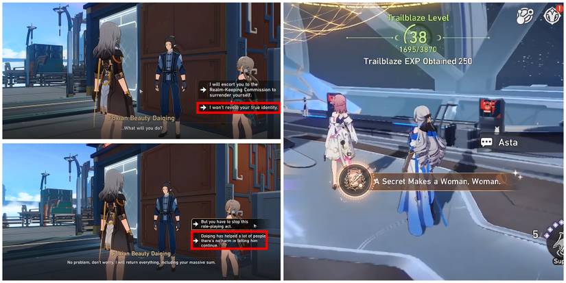 a secret makes a woman woman achievement in honkai star rail