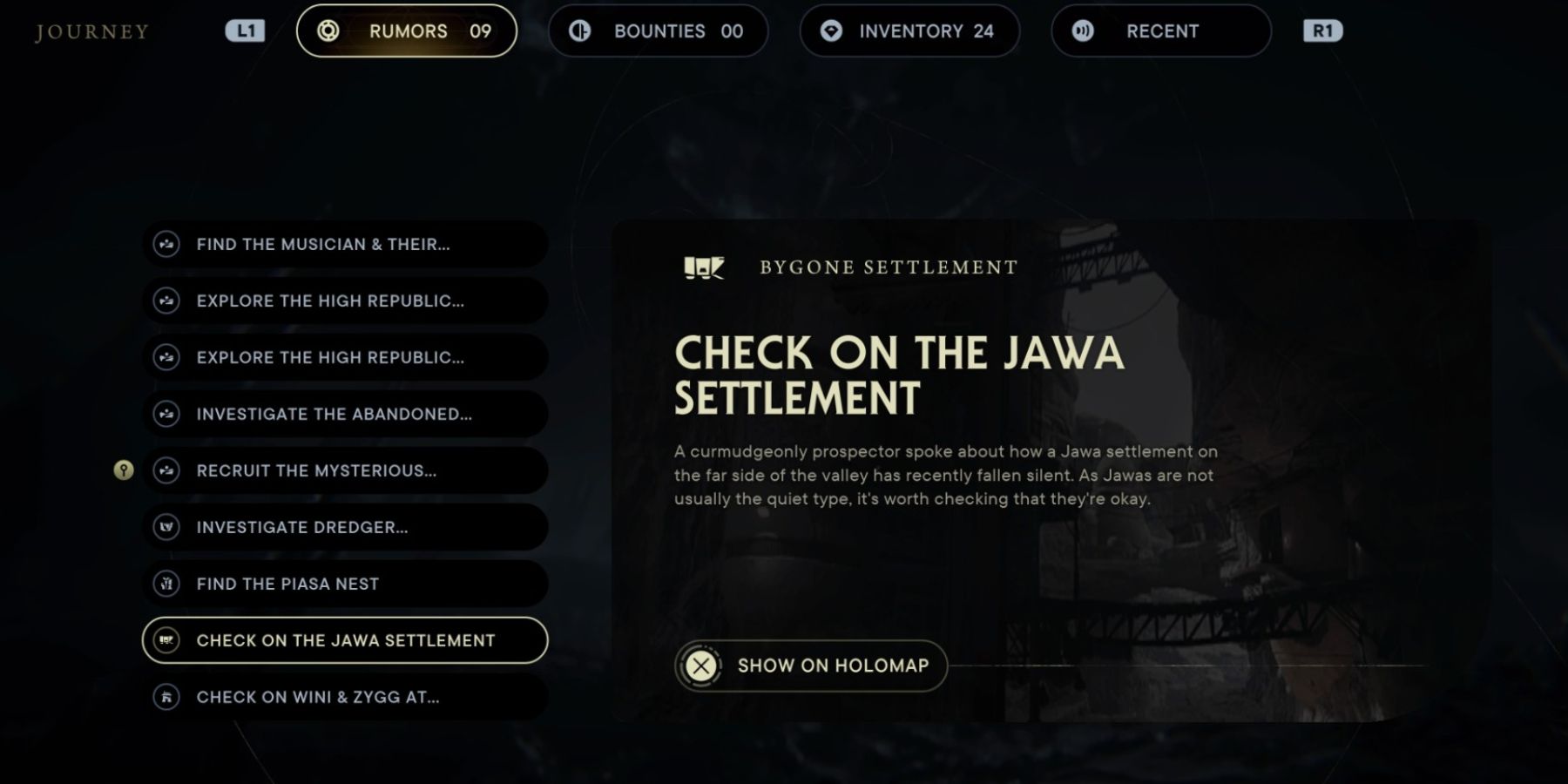 The Check on the Jawa Settlement Rumor in Star Wars Jedi: Survivor