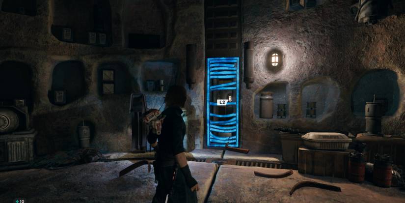 Cal uses Force Pull on a grate in Star Wars Jedi: Survivor