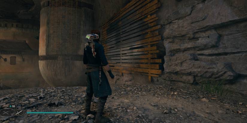Cal faces a wall in Star Wars Jedi: Survivor
