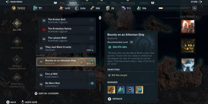 AC Odyssey Legendary Contract