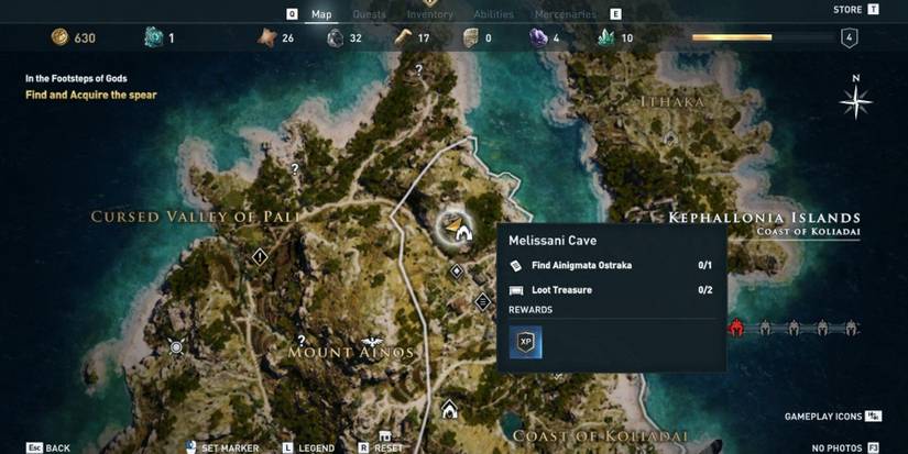 AC Odyssey Location objectives Melissani Cave
