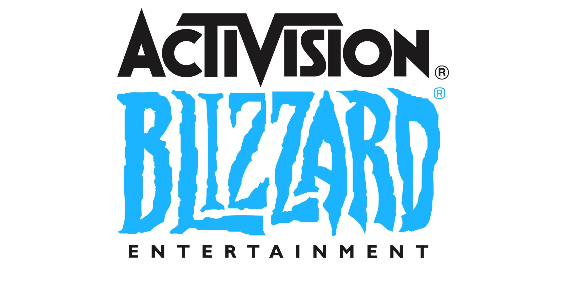 Activision Blizzard Entertainment logos on white background