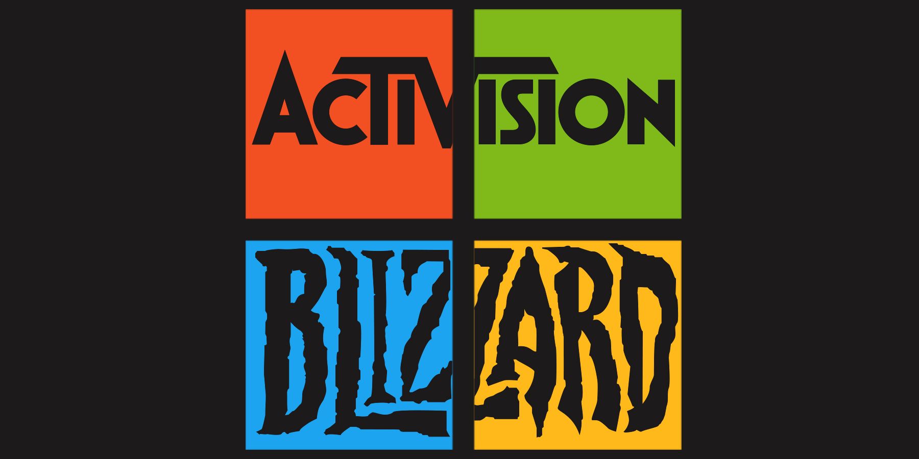 Activision Blizzard logos in Microsoft emblem