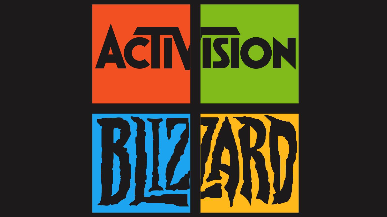 Activision Blizzard logos in Microsoft emblem