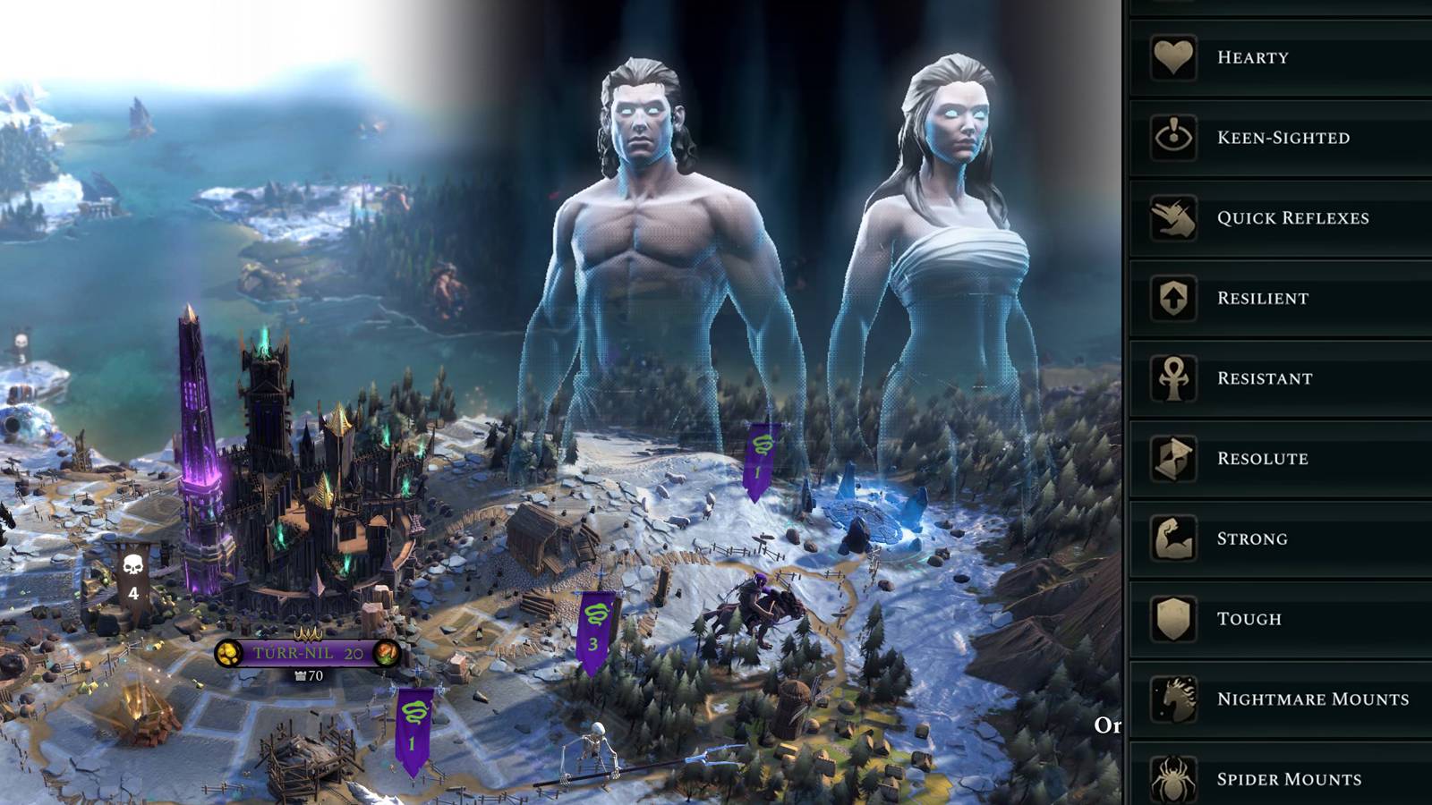 if you want to conquer those lands of Age of Wonders, you better bring the best body traits possible