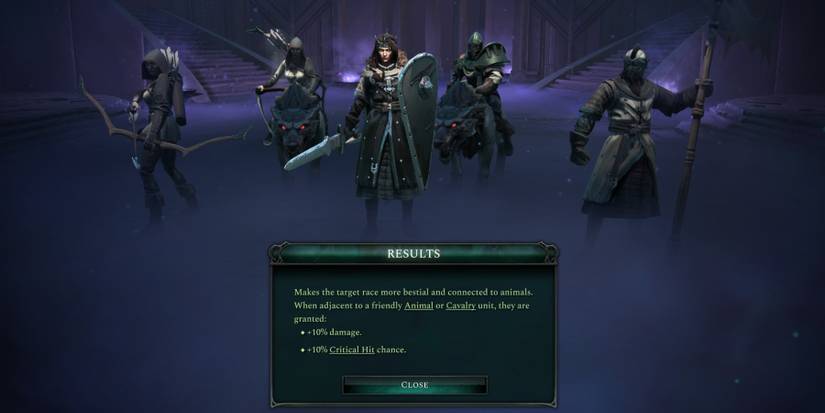 Age of Wonders 4 Animal Kinship Transformation Spell after being cast